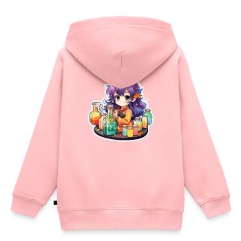 Alchemy Fusion - Kinder Premium Organic Hoodie - Rosa - Hinten - AI Model Kid Female (0cm)