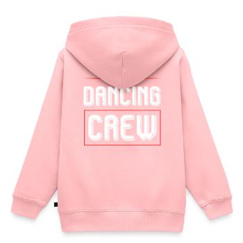 Dancing Crew - Kinder Premium Organic Hoodie - Rosa - Hinten - AI Model Kid Female (0cm)