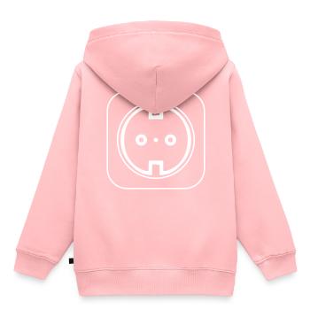 Socket Icon Electrician - Kids Premium Organic Hoodie - rose - Back - AI Model Kid Female (0cm)