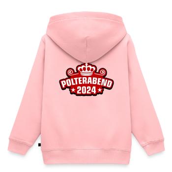 Polterabend 2024 - Kinder Premium Organic Hoodie - Rosa - Hinten - AI Model Kid Female (0cm)