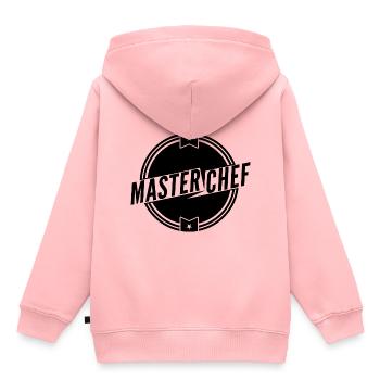 MEISTERKOCH 2 - Kinder Premium Organic Hoodie - Rosa - Hinten - AI Model Kid Female (0cm)
