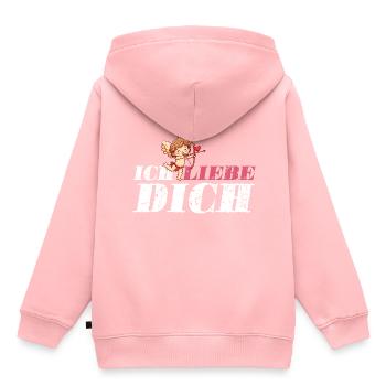 Ich Liebe Dich Amor - Kinder Premium Organic Hoodie - Rosa - Hinten - AI Model Kid Female (0cm)