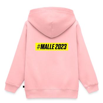 Malle 2023 - Sweat Premium à capuche enfant bio - rose - Dos - AI Model Kid Female (0cm)