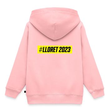 Lloret De Mar 2023 - Kinder Premium Organic Hoodie - Rosa - Hinten - AI Model Kid Female (0cm)