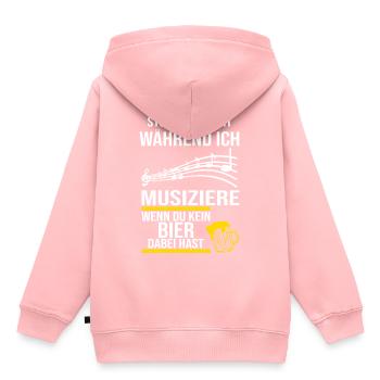 Blasmusik | Musikverein | Geschenk Musiker - Kinder Premium Organic Hoodie - Rosa - Hinten - AI Model Kid Female (0cm)