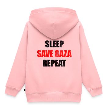 Save Gaza Streifen Palestine Free Geschenk - Kinder Premium Organic Hoodie - Rosa - Hinten - AI Model Kid Female (0cm)