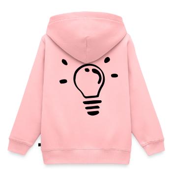 Ampoule individuelle / unique bulb - Sweat Premium à capuche enfant bio - rose - Dos - AI Model Kid Female (0cm)