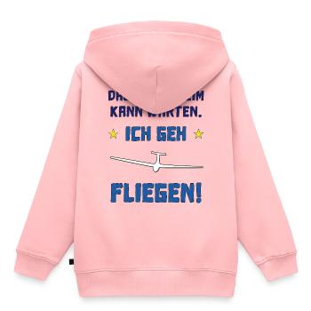 das altersheim kann warten - Kinder Premium Organic Hoodie - Rosa - Hinten - AI Model Kid Female (0cm)
