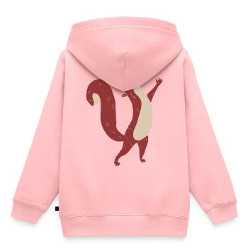 Eichhörnchen Kind Waldtiere - Kinder Premium Organic Hoodie - Rosa - Hinten - AI Model Kid Female (0cm)