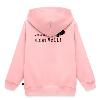 QUATSCH MICH NICHT VOLL - Kinder Premium Organic Hoodie - Rosa - Hinten - AI Model Kid Female (0cm)