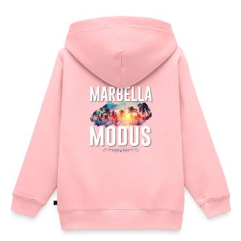 Marbella Mode - Sweat Premium à capuche enfant bio - rose - Dos - AI Model Kid Female (0cm)