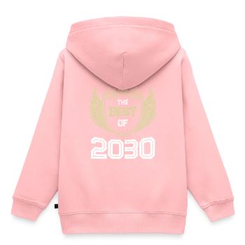 2029 best of - Sweat Premium à capuche enfant bio - rose - Dos - AI Model Kid Female (0cm)