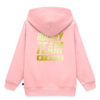 Hockey Team - Kids Premium Organic Hoodie - rose - Back - AI Model Kid Female (0cm)