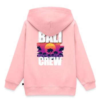 Tourisme Bali - Sweat Premium à capuche enfant bio - rose - Dos - AI Model Kid Female (0cm)
