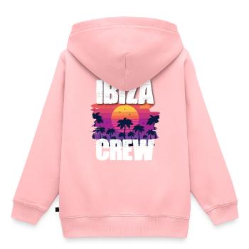 Ibiza Tourisme - Sweat Premium à capuche enfant bio - rose - Dos - AI Model Kid Female (0cm)