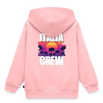 Italia Urlaub - Kinder Premium Organic Hoodie - Rosa - Hinten - AI Model Kid Female (0cm)