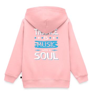 trance soul - Kinder Premium Organic Hoodie - Rosa - Hinten - AI Model Kid Female (0cm)