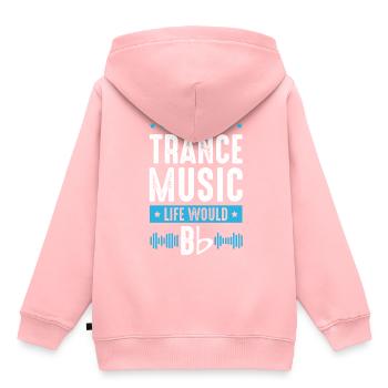 trance musik - Kinder Premium Organic Hoodie - Rosa - Hinten - AI Model Kid Female (0cm)