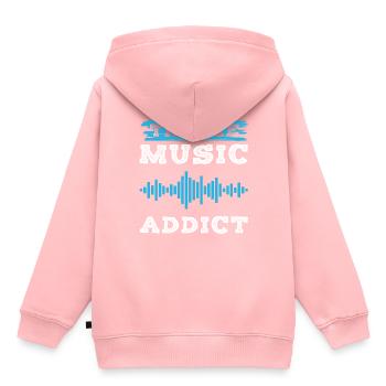 trance süchtig - Kinder Premium Organic Hoodie - Rosa - Hinten - AI Model Kid Female (0cm)