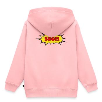 BOOM - Kids Premium Organic Hoodie - rose - Back - AI Model Kid Female (0cm)