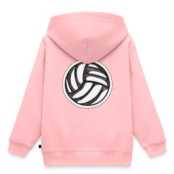 Ballsport Wasserball - Kinder Premium Organic Hoodie - Rosa - Hinten - AI Model Kid Female (0cm)