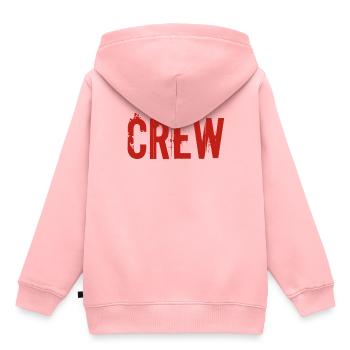 Crew red - Sweat Premium à capuche enfant bio - rose - Dos - AI Model Kid Female (0cm)