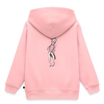 fashion designer - Kids Premium Organic Hoodie - rose - Back - AI Model Kid Female (0cm)