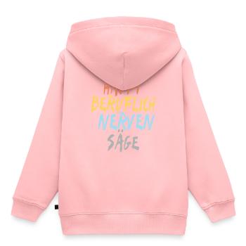 Nervensäge - Kinder Premium Organic Hoodie - Rosa - Hinten - AI Model Kid Female (0cm)