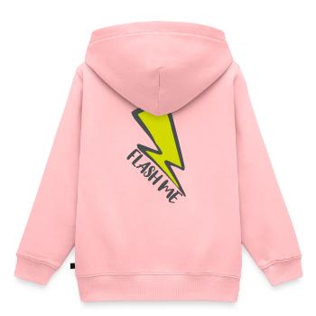 Foudre - Sweat Premium à capuche enfant bio - rose - Dos - AI Model Kid Female (0cm)