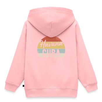 Havana Cuba - Kids Premium Organic Hoodie - rose - Back - AI Model Kid Female (0cm)