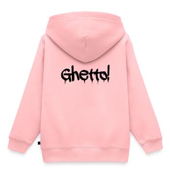 Ghetto Graffiti - Sweat Premium à capuche enfant bio - rose - Dos - AI Model Kid Female (0cm)