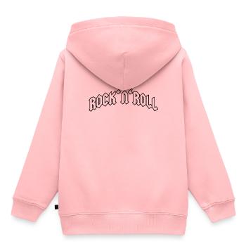 Rock and Roll - Sweat Premium à capuche enfant bio - rose - Dos - AI Model Kid Female (0cm)