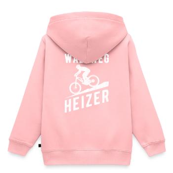 Downhill Waldweg Heizer - Sweat Premium à capuche enfant bio - rose - Dos - AI Model Kid Female (0cm)