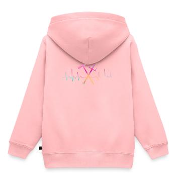 Gärtner - Kinder Premium Organic Hoodie - Rosa - Hinten - AI Model Kid Female (0cm)