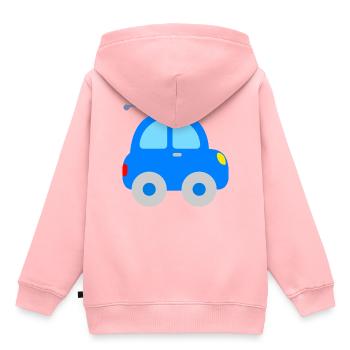Car for children - Kids Premium Organic Hoodie - rose - Back - AI Model Kid Female (0cm)