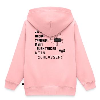 Ich bin Mechatroniker! - Kinder Premium Organic Hoodie - Rosa - Hinten - AI Model Kid Female (0cm)