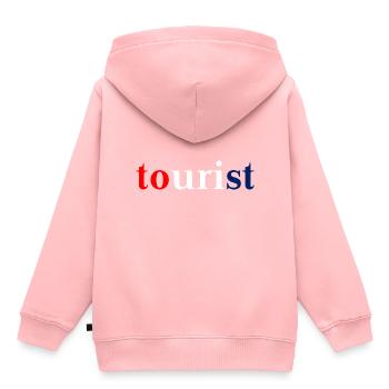 Kroatischer tourist Geschenkidee Kroatien - Kinder Premium Organic Hoodie - Rosa - Hinten - AI Model Kid Female (0cm)