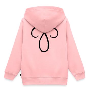 Zodiac Bélier - Bélier - Sweat Premium à capuche enfant bio - rose - Dos - AI Model Kid Female (0cm)