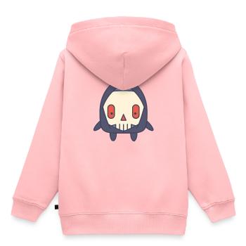 Mort mignons enfants drôles costume cadeau halloween - Sweat Premium à capuche enfant bio - rose - Dos - AI Model Kid Female (0cm)