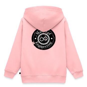 Master of Engineering Logo Patch - Kids Premium Organic Hoodie - rose - Back - AI Model Kid Female (0cm)