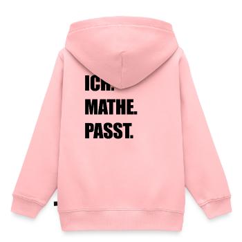 Mathematik - Kinder Premium Organic Hoodie - Rosa - Hinten - AI Model Kid Female (0cm)