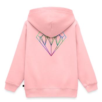 DIAMOND - Kids Premium Organic Hoodie - rose - Back - AI Model Kid Female (0cm)