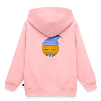 blaue Schlafmütze - Kinder Premium Organic Hoodie - Rosa - Hinten - AI Model Kid Female (0cm)