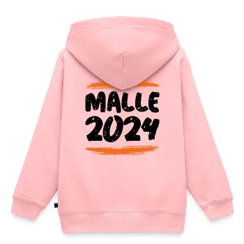 Malle 2024 - Sweat Premium à capuche enfant bio - rose - Dos - AI Model Kid Female (0cm)
