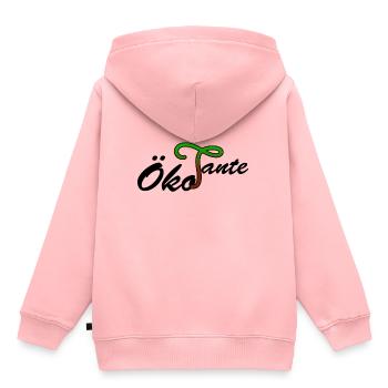 OekoTante Öko Tante - Geschenkidee Geschenk - Kinder Premium Organic Hoodie - Rosa - Hinten - AI Model Kid Female (0cm)