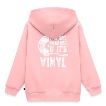 Vinyl Schallplatten Sammler - Kinder Premium Organic Hoodie - Rosa - Hinten - AI Model Kid Female (0cm)