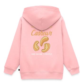 Chashew Nuss - Kinder Premium Organic Hoodie - Rosa - Hinten - AI Model Kid Female (0cm)