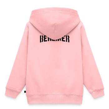 Berlin Berliner - Kinder Premium Organic Hoodie - Rosa - Hinten - AI Model Kid Female (0cm)