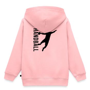 Handball - Sweat Premium à capuche enfant bio - rose - Dos - AI Model Kid Female (0cm)