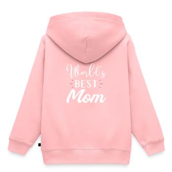 World's Best Mom - Kids Premium Organic Hoodie - rose - Back - AI Model Kid Female (0cm)